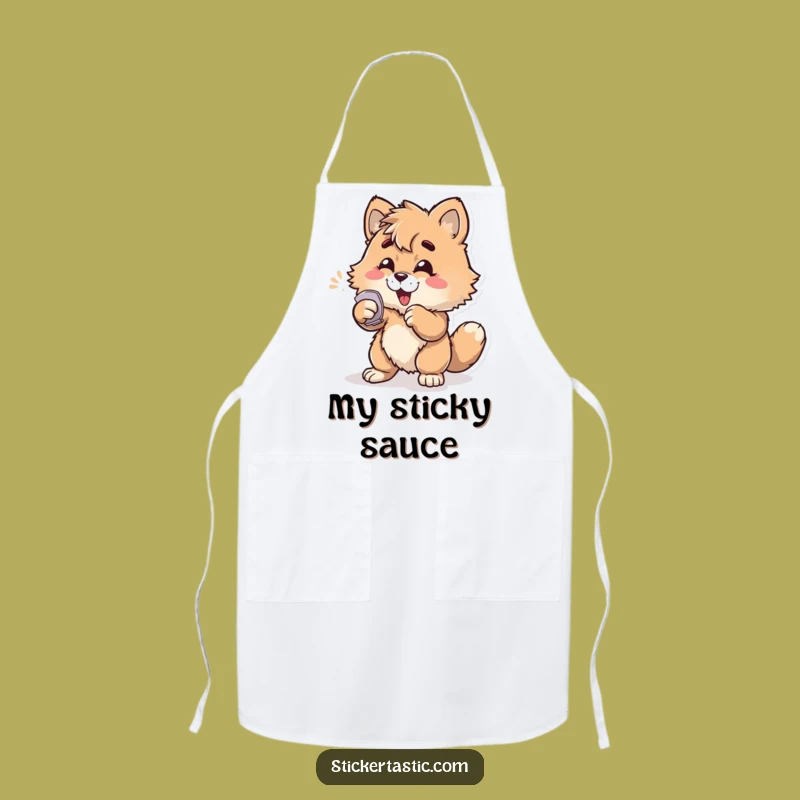 Funny Furry Kitchen Sticker Master Apron: A Hilarious Cooking Gift