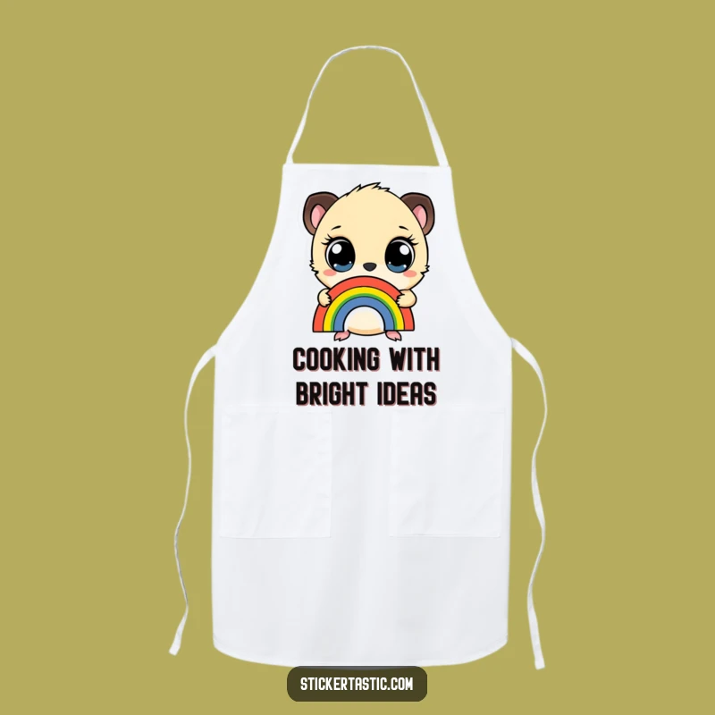 Funny Wide-Eyed Creature Apron: Add Charm to Your Kitchen Adventures
