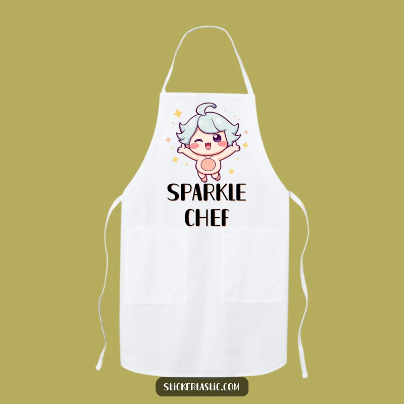 Funny Sparkle Character Apron: Cook with Joy, Fantastic Funny Gift for Kitchen Fun