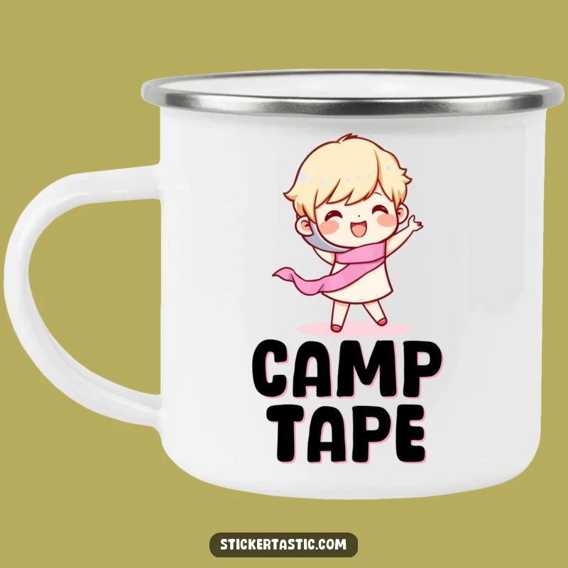 Funny Tape Dance Camping Mug: Adventure & Organization, Perfect Funny Gift for Campers