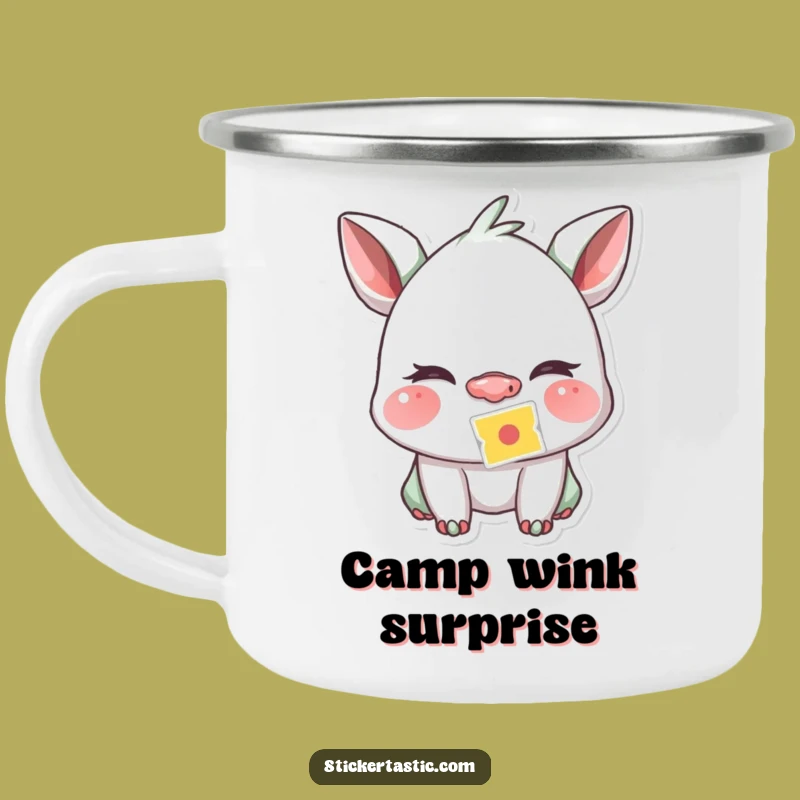 Funny Adventure Sticker Wink Mug: The Perfect Humorous Outdoor Gift