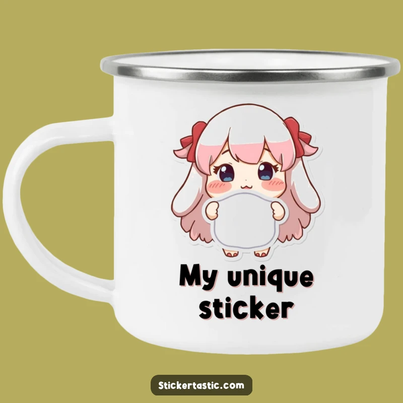 Funny Proud Sticker Display Camping Mug - Enjoy Your Drink with Sticker Pride