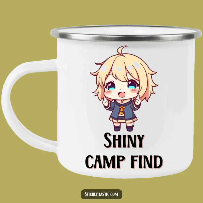 Funny Sticker Joy Camping Mug - Adventure Fuelled by Happy Finds - Funny Gift!