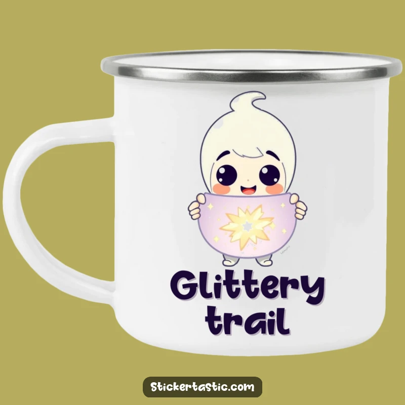 Funny Sticker Presenter Camping Mug: Share Your Finds, Perfect Funny Gift for Adventurous Collectors