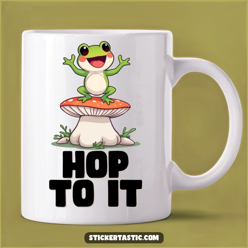 Funny Frog Dance Mug - Hilarious Mushroom Dancer Gift for Nature Lovers