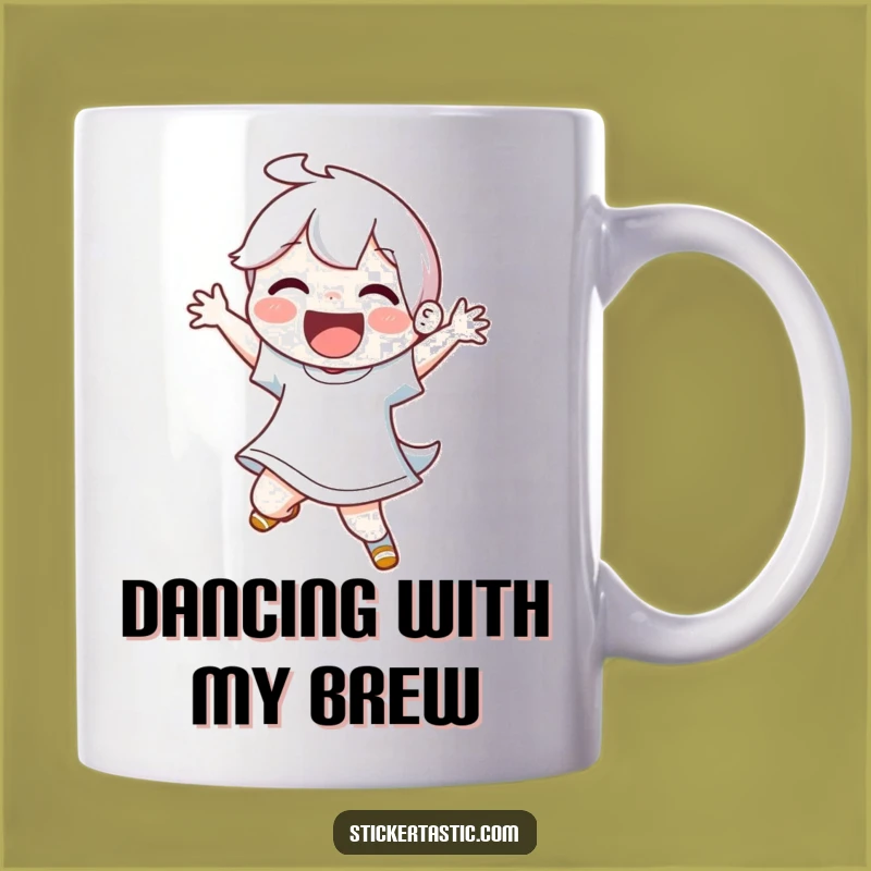 Funny Joyful Dancer Mug: Energetic Move, Perfect Funny Gift for Movers