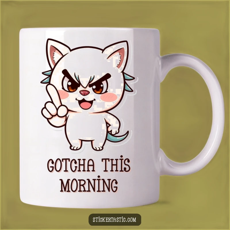 Winking Mischief Mug - Funny Playful Character Gift