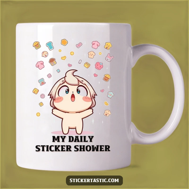 Funny Surprise Sticker Shower Mug - A Hilarious Gift for Sticker Lovers