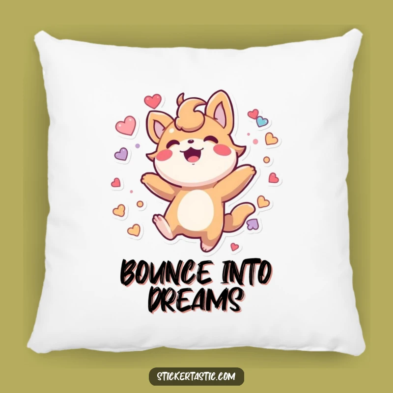 Funny Bouncing Sticker Creature Pillow: Cuddle Up with Joyful Companionship
