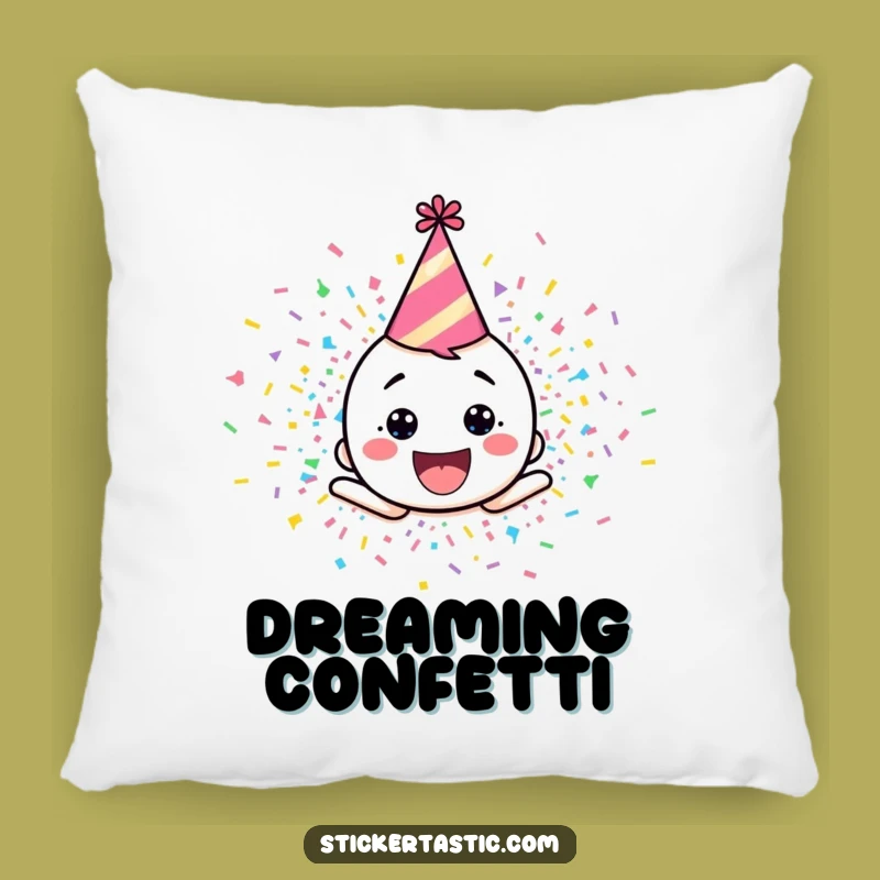 Funny Confetti Explosion Pillow - Add a Pop of Fun to Your Space