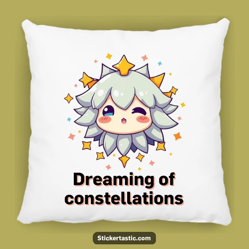 Starry Burst Pillow - Funny Glowing Character Cushion