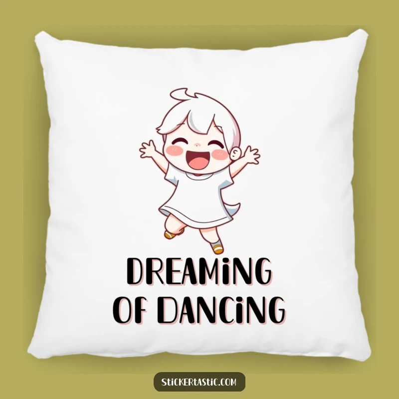 Funny Joyful Dancer Pillow: Energetic Comfort, Cozy & Hilarious Gift