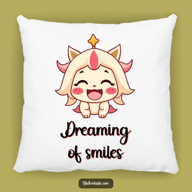 Funny Smiling Character Pillow: Cuddle Up with Pure Joy and Comfort!