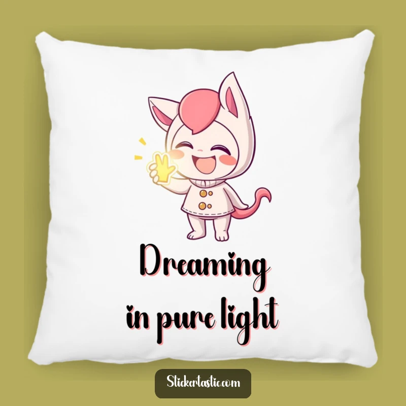 Funny Mischievous Sticker Giver Pillow - Comfy & Hilarious Decor Gift