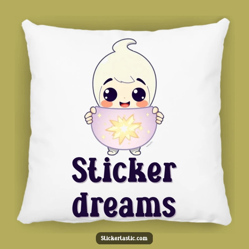 Funny Sticker Presenter Pillow: Cozy Celebration, Perfect Funny Gift for Enthusiasts