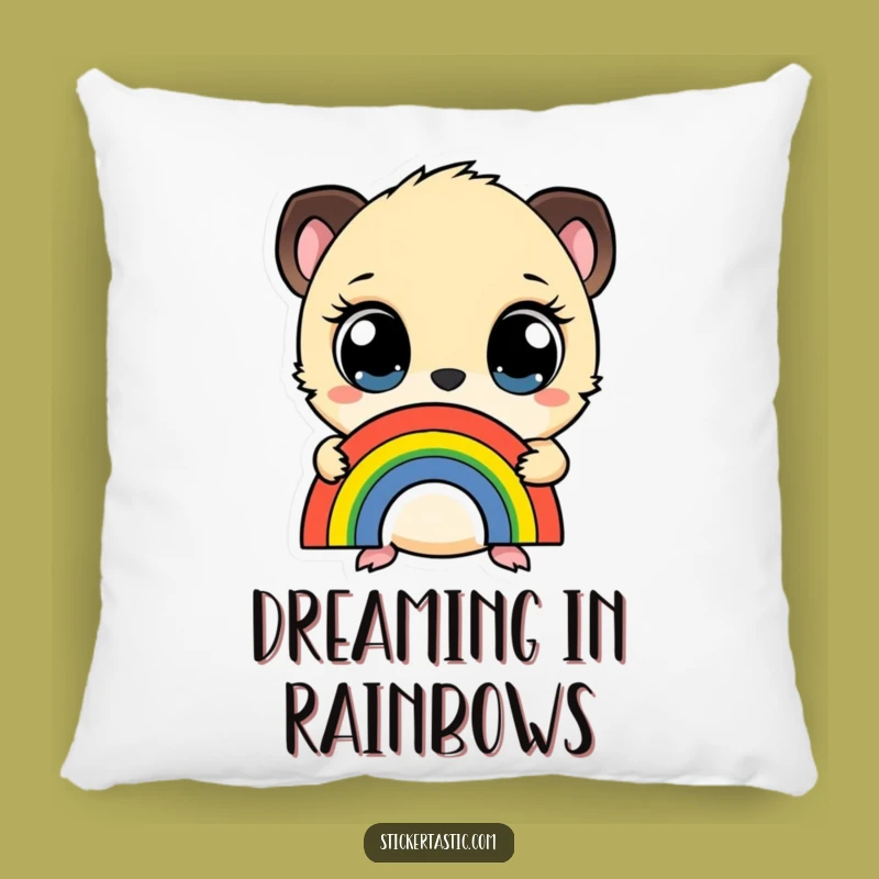 Funny Wide-Eyed Creature Pillow: Cozy Accent with Adorable Humor