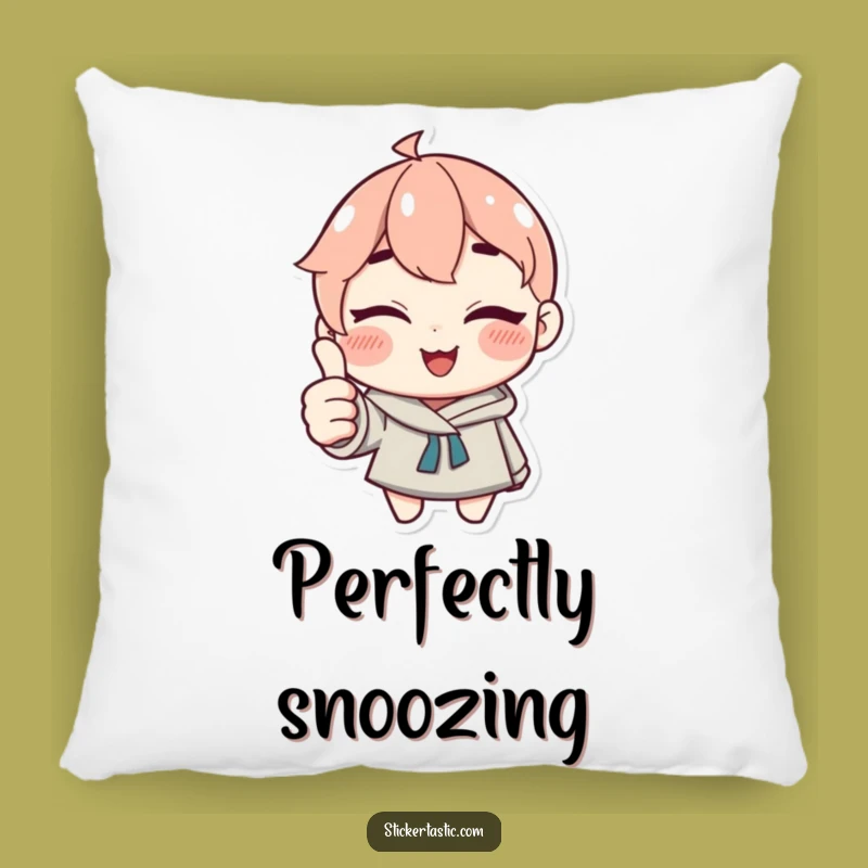 Funny Winking Sticker Buddy Pillow - Snuggle with Cool Vibes - Funny Gift!
