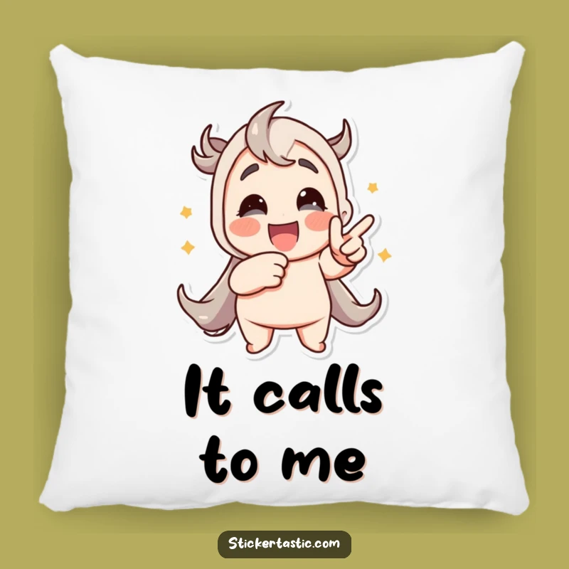 Funny Sticker Fan Pillow: Cozy Comfort with Animated Art