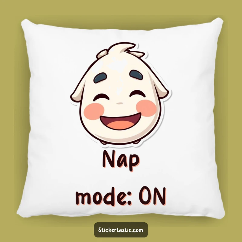 Funny Eyebrows Sticker Pillow: Cuddle Up With Comedy!