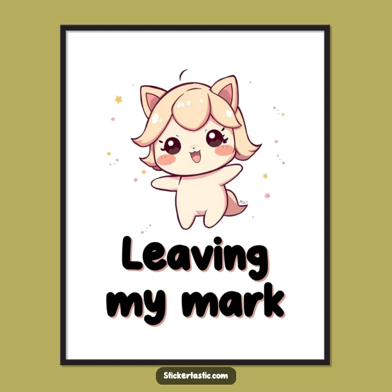 Funny Glitter Trail Digital Art: Instant Magical Decor, Perfect Funny Gift for Whimsical Homes