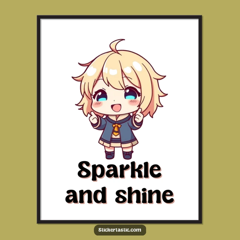 Funny Sticker Joy Art Print - Bring Happy Collecting to Your Walls - Funny Gift!