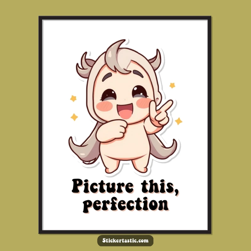 Funny Sticker Lover Digital Print: Animated Art for Instant Joy