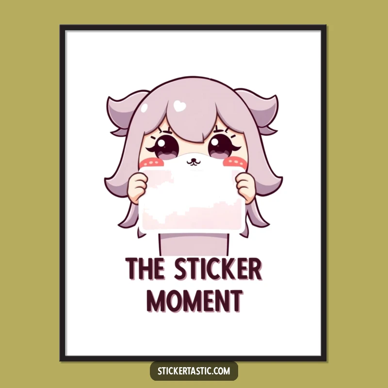 Funny Grinning Character Digital Art: Instant Surprise Decor, Hilarious Gift!