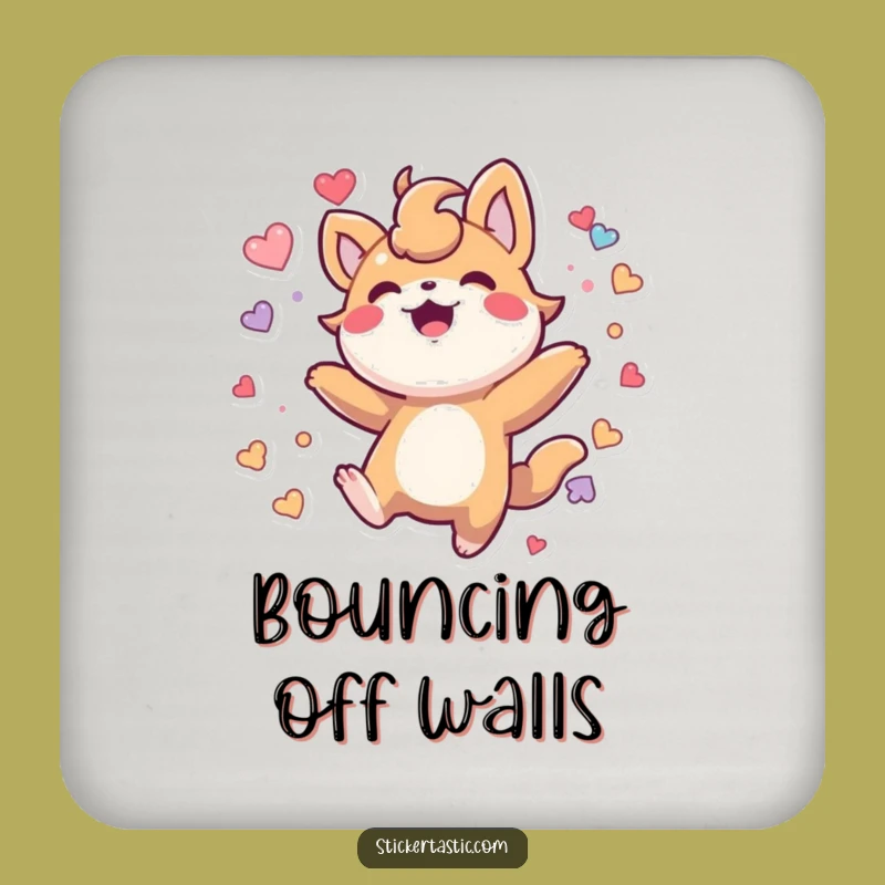 Funny Bouncing Sticker Creature Coasters: Protect Surfaces with Playful Charm