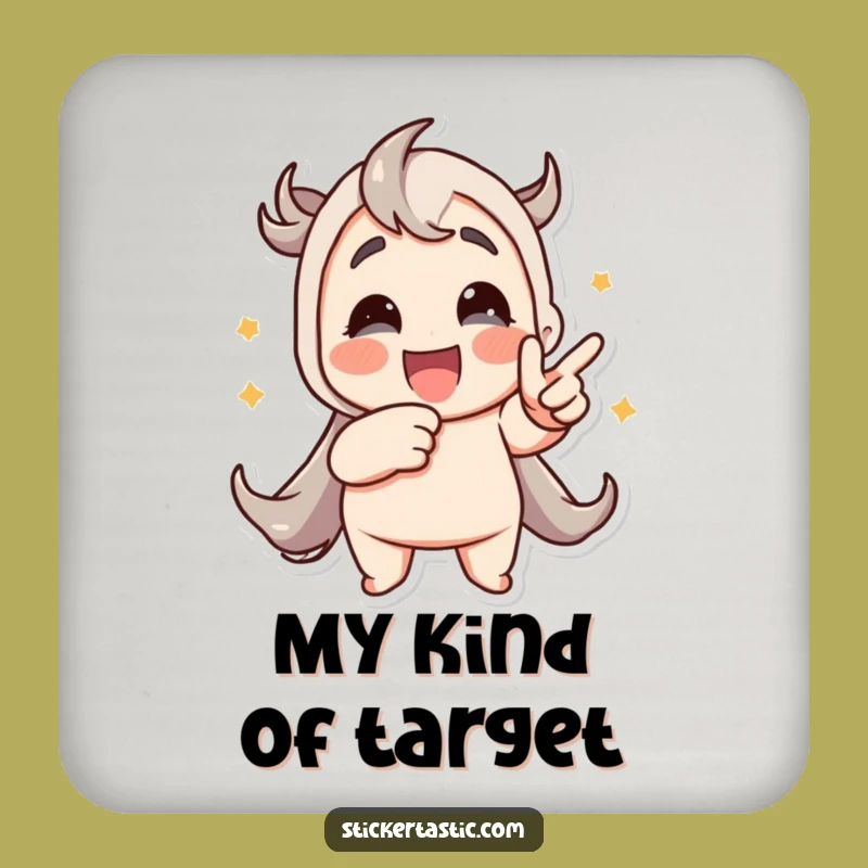 Funny Animated Sticker Coaster: Protect Surfaces with Humor