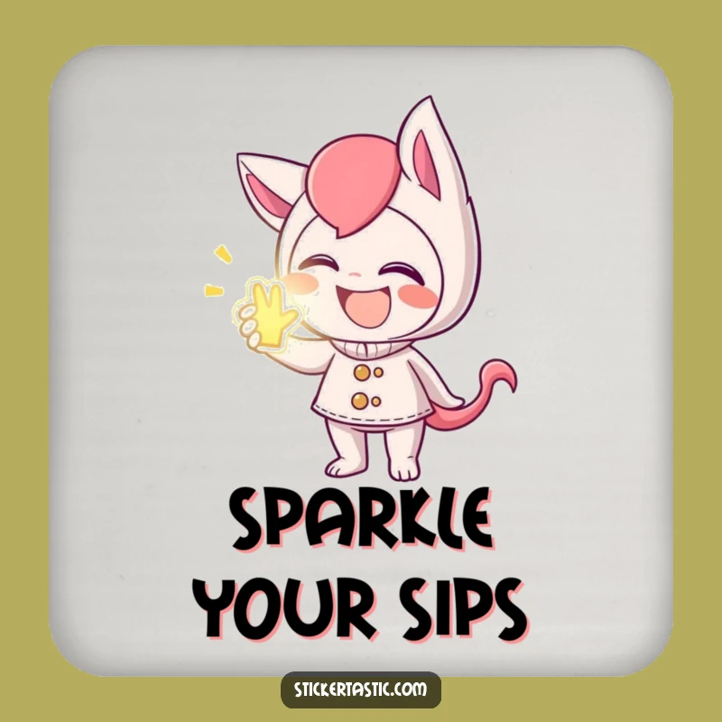 Funny Giggling Sticker Protection Coaster - Spoil Your Surfaces with Laughs!