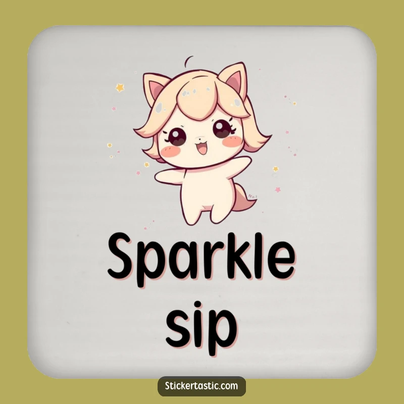 Funny Glitter Trail Coaster: Protect Surfaces with Magic, Ideal Funny Gift for Party Tables