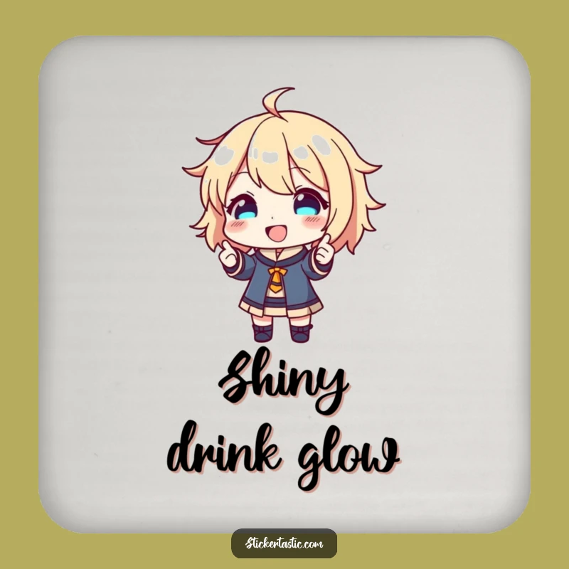 Funny Sticker Fan Coaster - Protect Surfaces with Joy - Funny Gift!