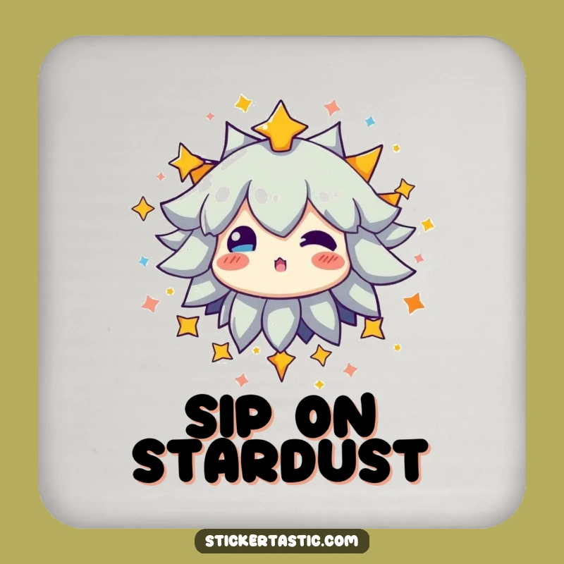 Starry Burst Coaster - Funny Glowing Character Drink Accessory