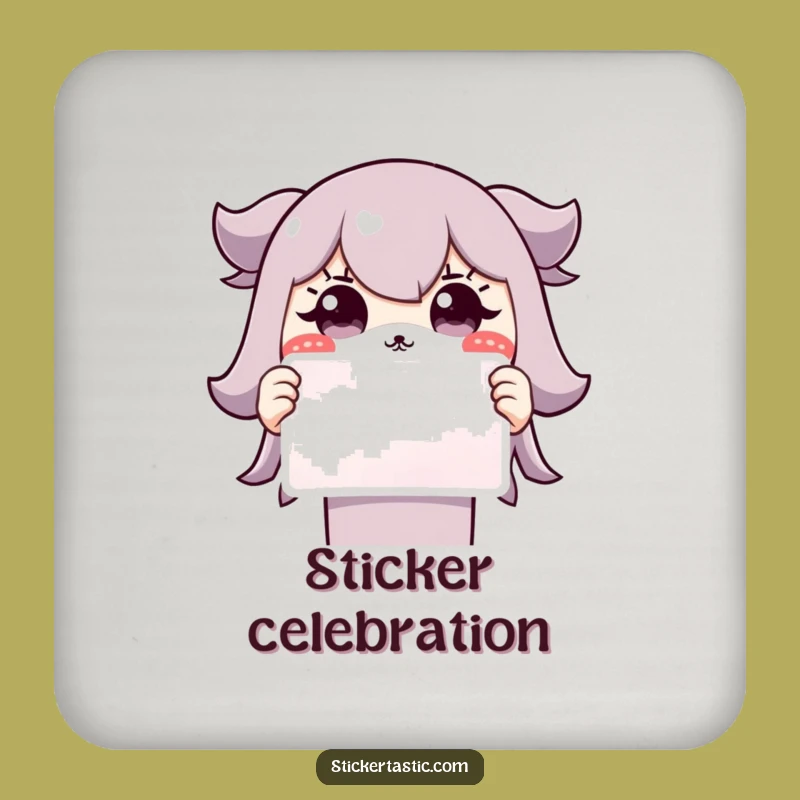 Funny Grinning Character Coaster: Protect Surfaces with Surprise Charm!