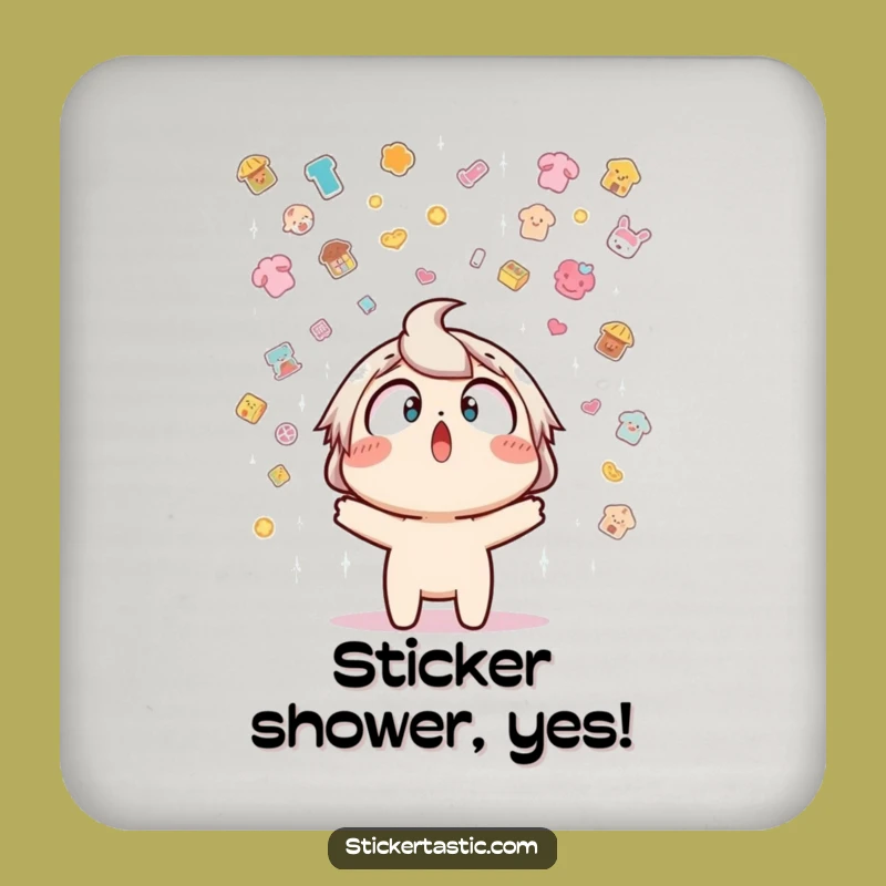 Funny Sticker Shower Coaster - Protect Surfaces with Hilarious Sticker Art