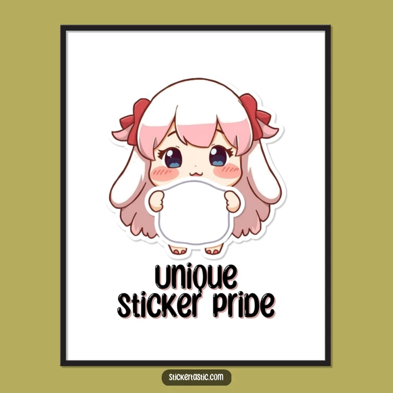 Funny Proud Sticker Display Poster - Decorate with Cheerful Sticker Art