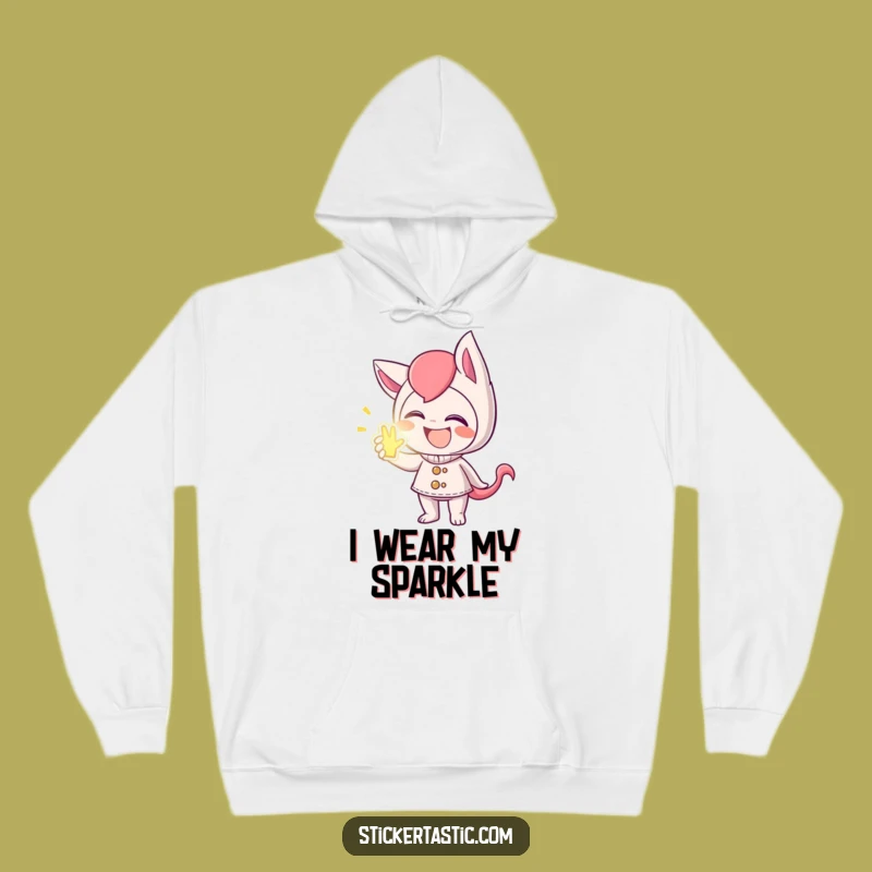 Cozy Funny Giggling Sticker Character Hoodie - Warm & Hilarious Gift