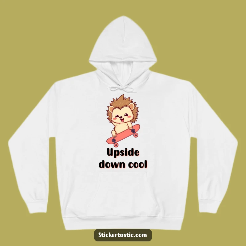 Cozy Funny Hedgehog Skateboard Hoodie: Warmth and Radical Style