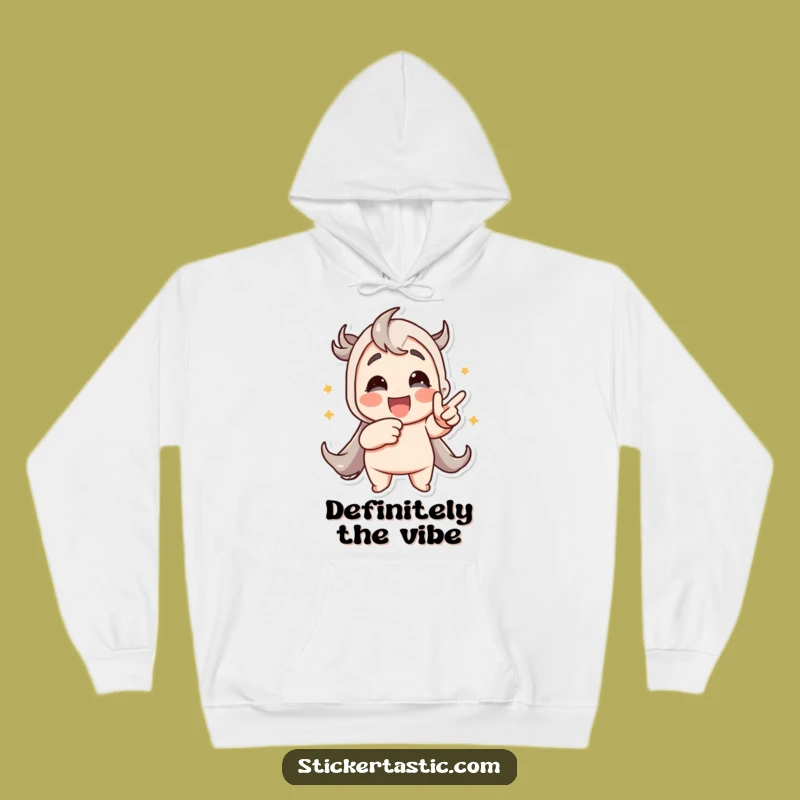 Cozy Funny Sticker Enthusiast Hoodie: Perfect Gift for Animated Art Fans