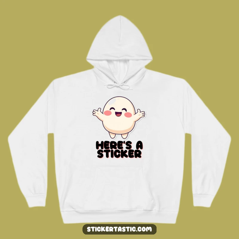 Funny Blob Hug Hoodie: Smiling Character Comfort, Perfect Funny Gift!