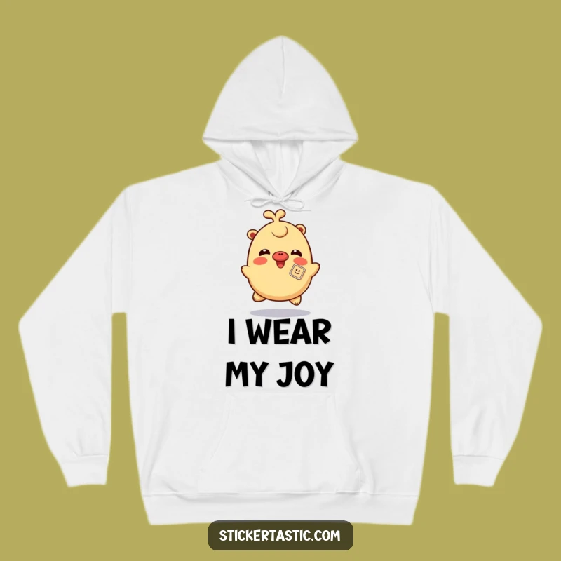 Funny Giggle Sticker Hoodie: Cozy Up with Playful Fun