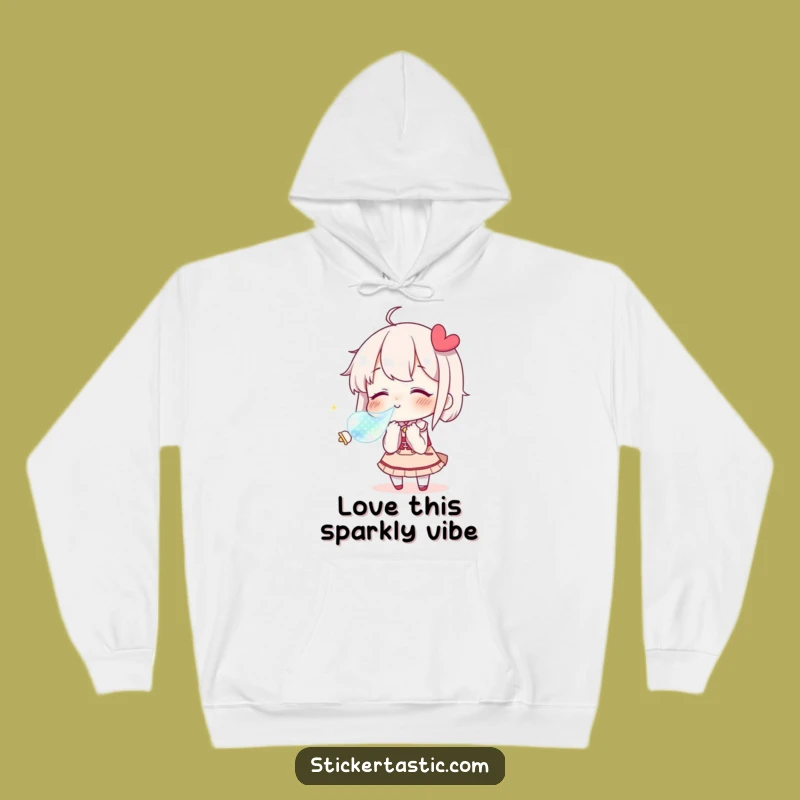 Funny Kissing Character Hoodie: Cozy Love Sticker Design, Warm & Sweet Funny Gift