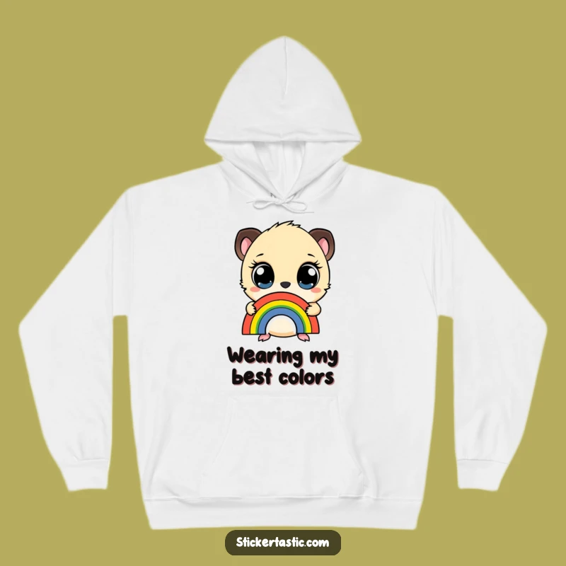 Funny Wide-Eyed Creature Hoodie: Cozy Comfort with Adorable Humor