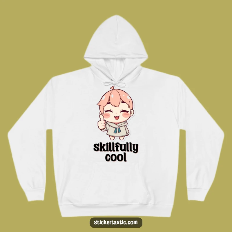 Funny Winking Sticker Fan Hoodie - Stay Cozy & Cool - Funny Gift!