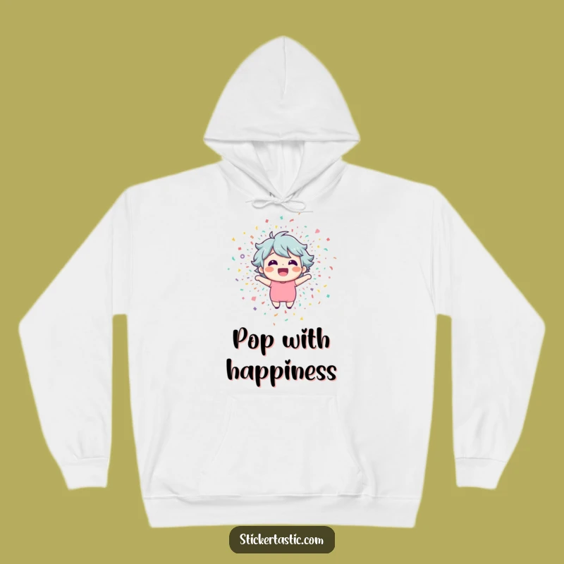 Funny Confetti Hoodie: Happy Explosion Comfort, Cozy & Hilarious Gift