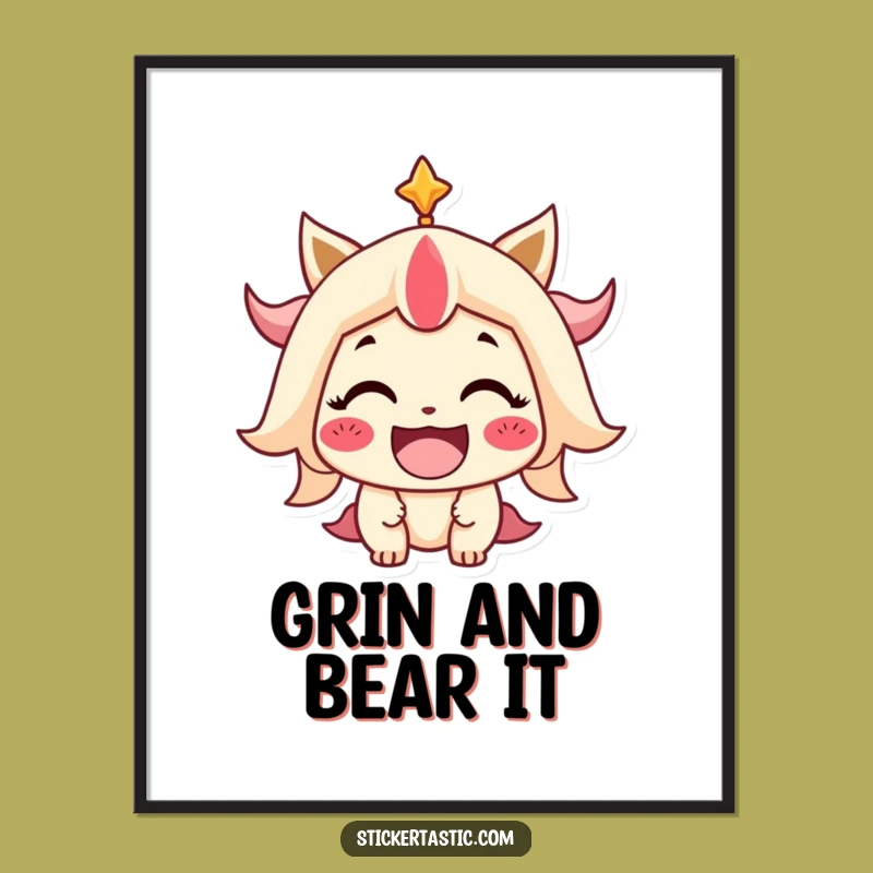 Free Printable Wall Art: Hilarious Smiling Character for Instant Room Transformation!