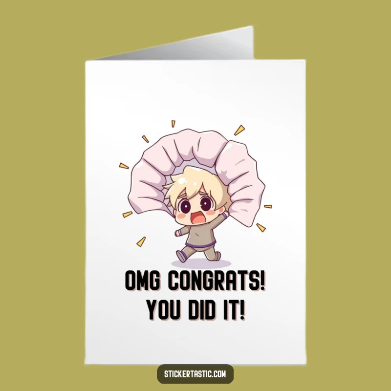 Free Printable Shocked Character Card - Funny Congrats Downloadable Gift