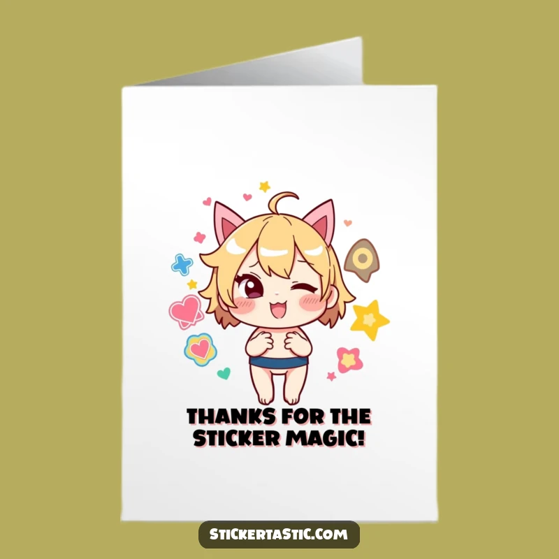 Free Printable Thank You Card: Sticker Juggler for Your Gratitude!
