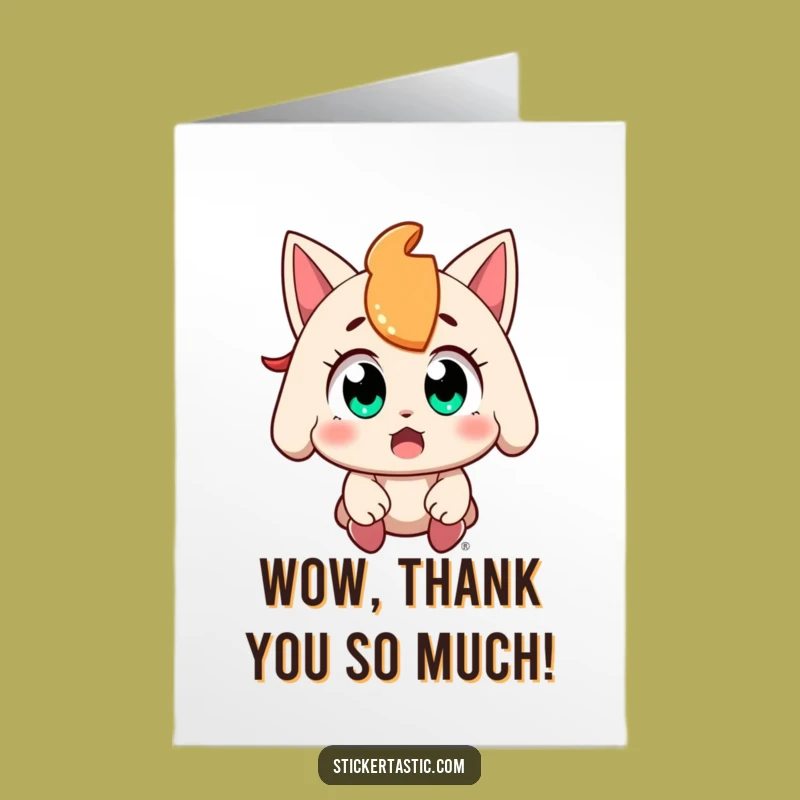 Free Printable Thank You Card: Amazed Sticker Catch - Print at Home Funny Gift!