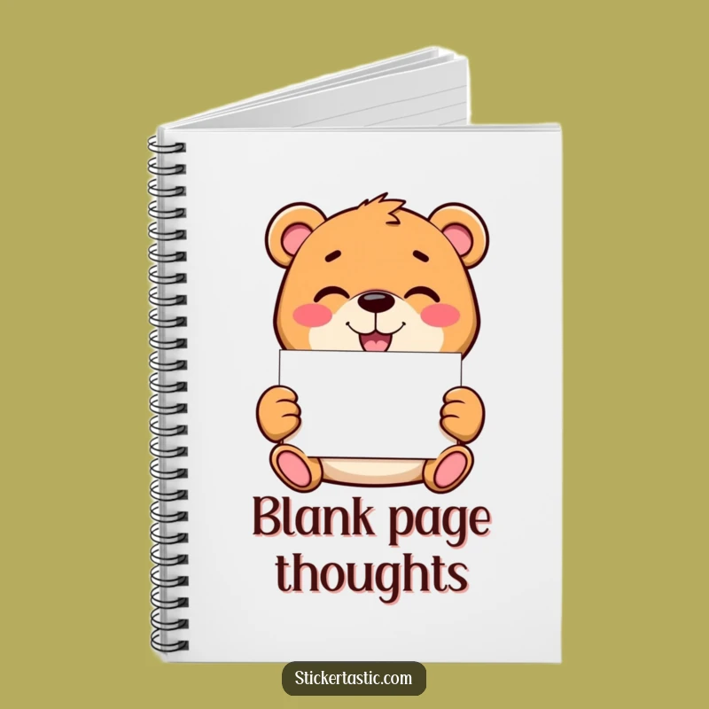 Funny Bear Sticker Notebook: Mischievous Character Journal, Hilarious Gift!